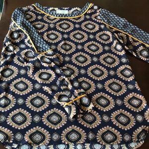 Statement print long sleeve tunic